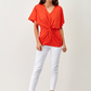 T-shirt drappeggiata in viscosa