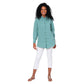 Camicia estiva lunga in cotone e lino