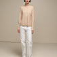 Maglione in maglia con lurex girocollo da donna