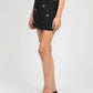 Gonna mini in tweed con strass e perle