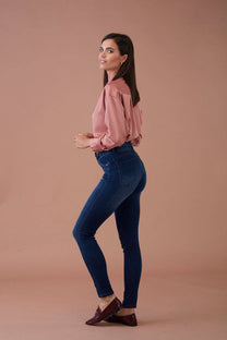 Jeans push-up skinny a vita alta