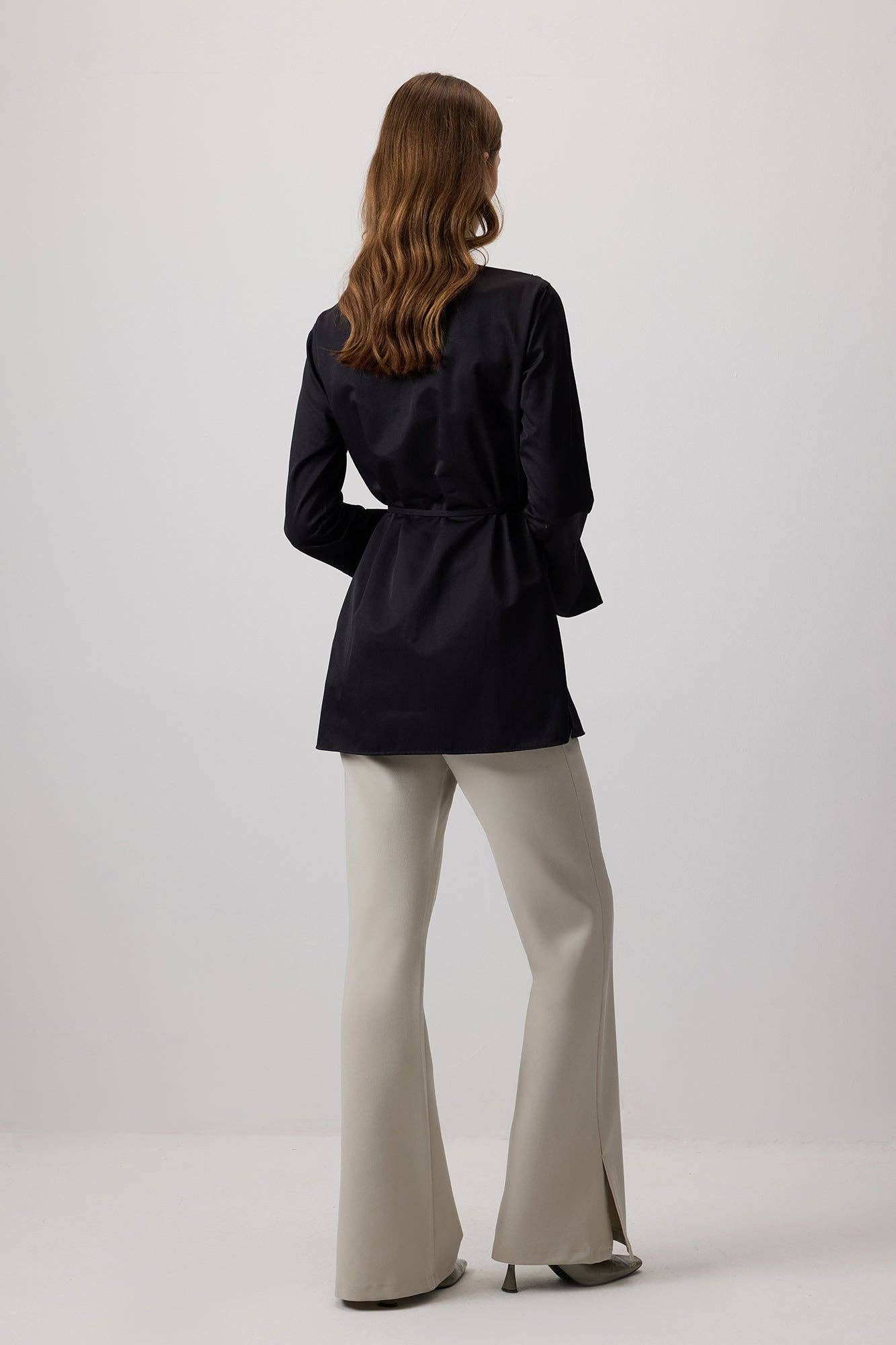 Camicia nera con paillettes