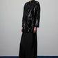 Kimono di paillettes nero con cintura