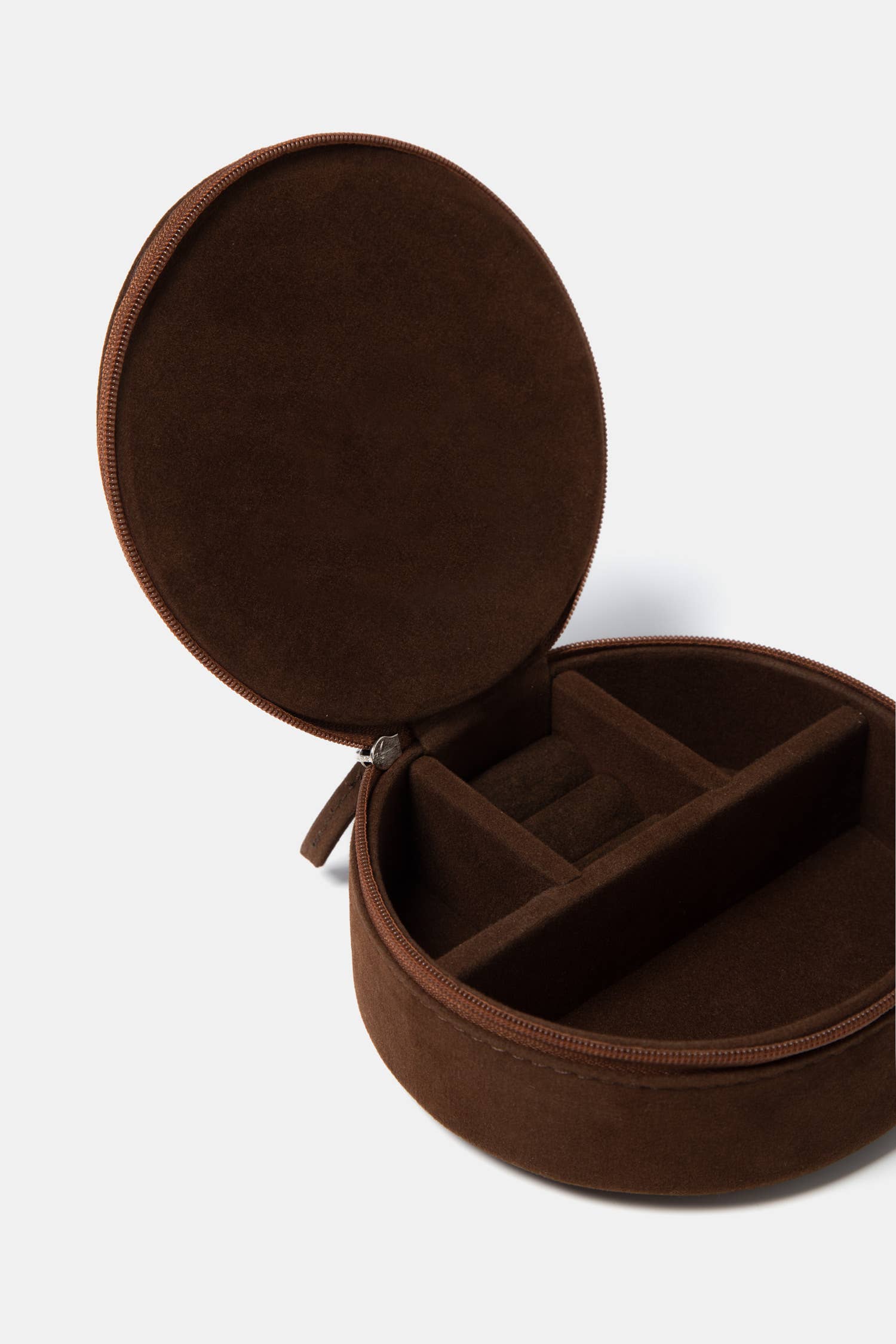 Astuccio porta gioielli in velluto con zip