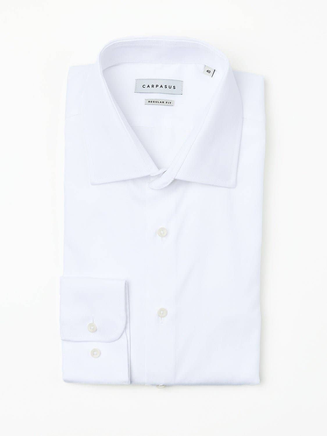 Camicia bianca regular fit da uomo