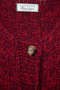 Gilet in maglia con bottoni a contrasto