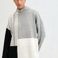 Tunica in maglia con fascia al collo