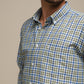 Camicia uomo a quadri in cotone misto