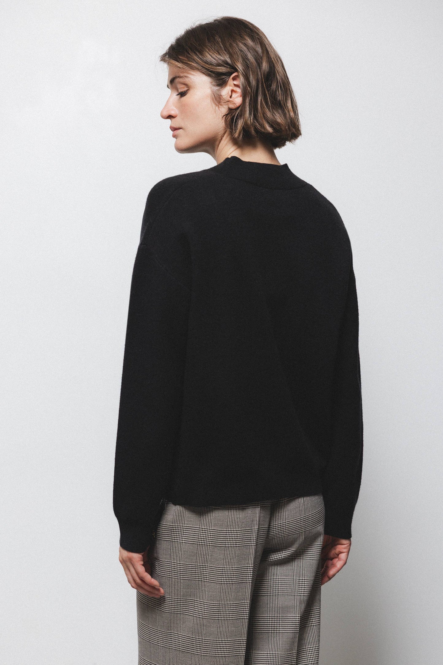 Maglione in maglia girocollo a coste