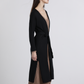 Cappotto lungo morbido con cintura