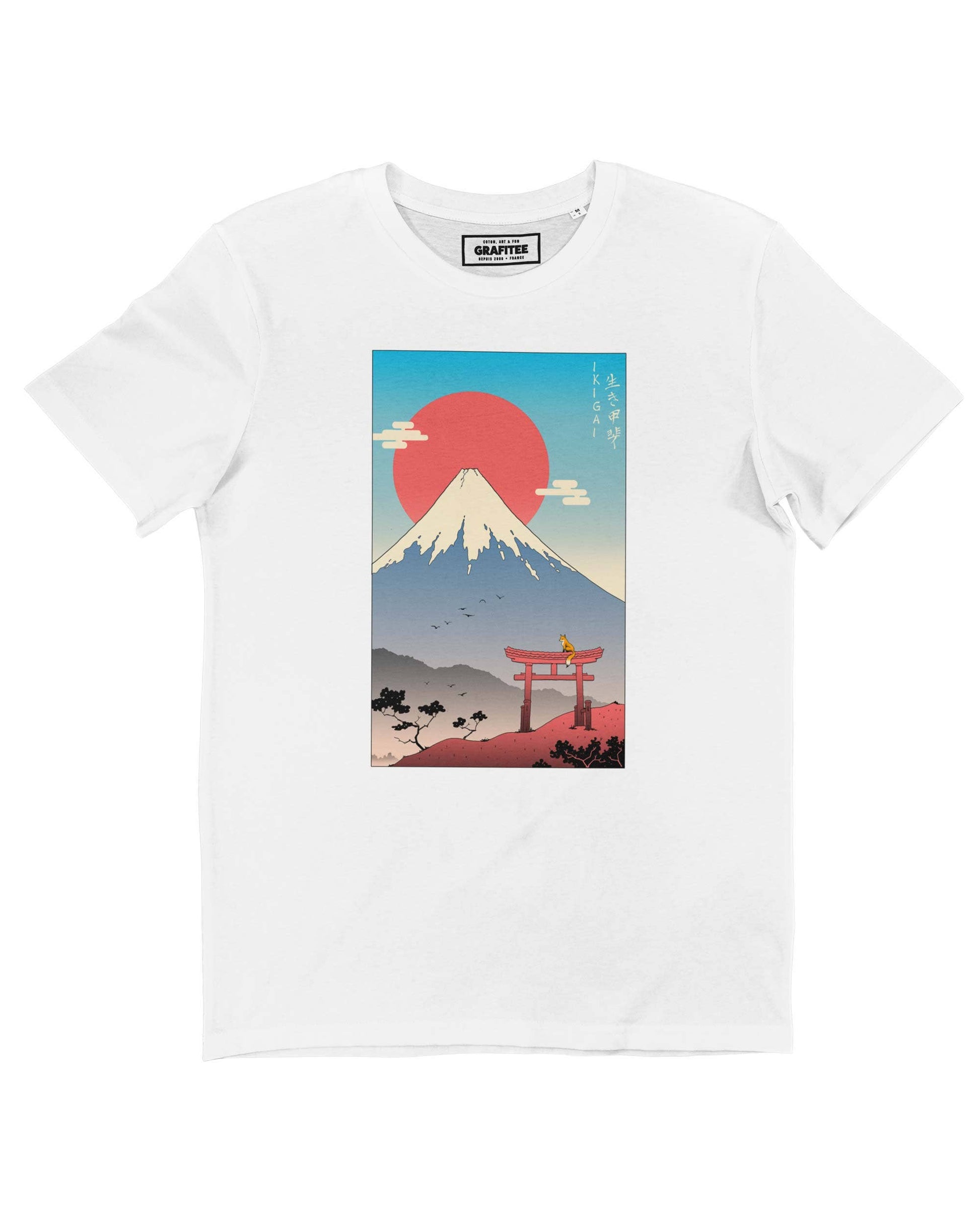 T-shirt Mount Fuji Ikigai in cotone biologico