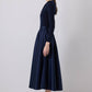 Body drappeggiato elegante blu navy