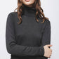 Maglione a maglia rasata con collo alto