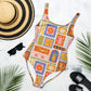 Costume intero Calypso con stampa multicolor