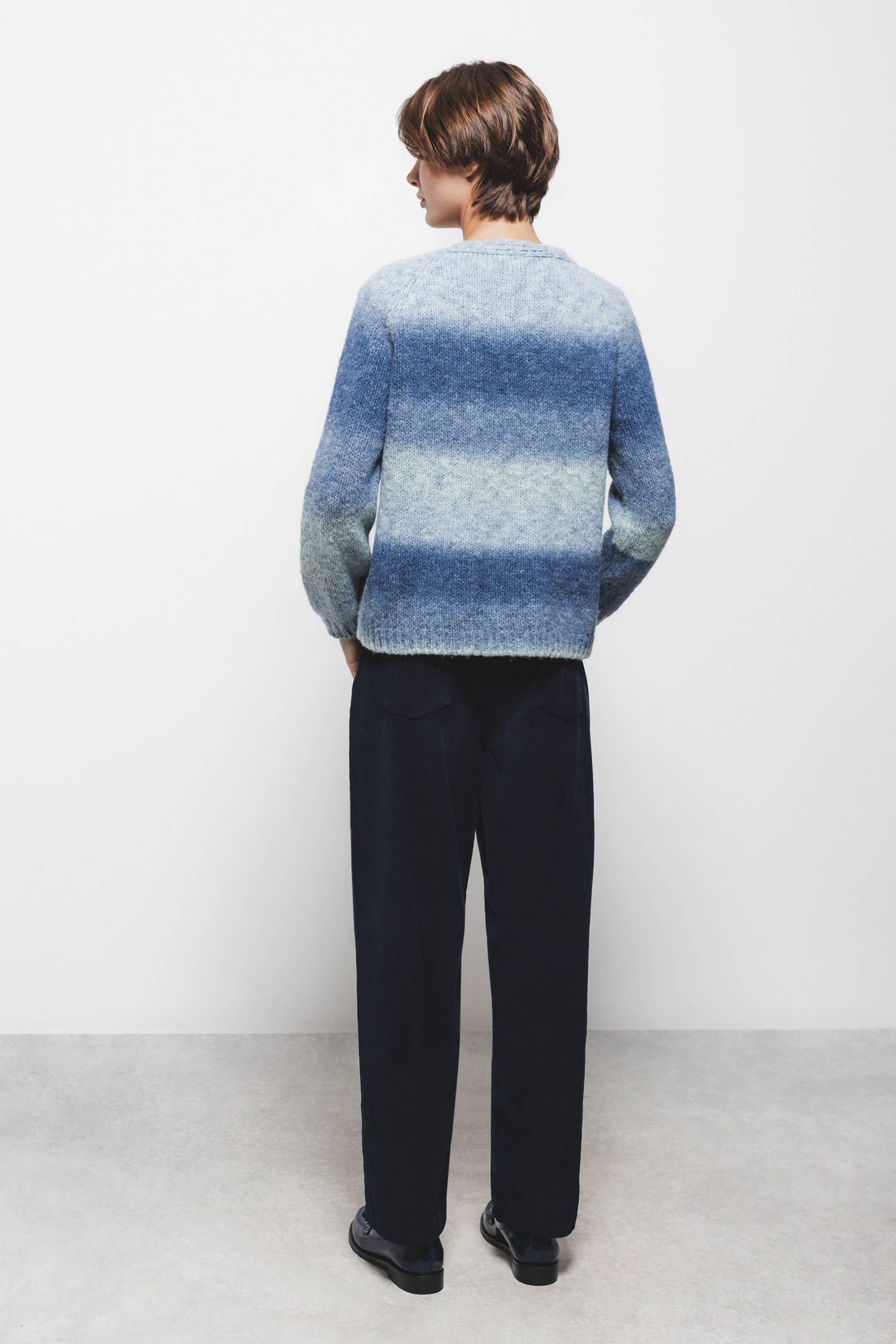 Cardigan in maglia sfumata