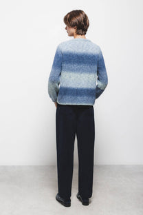 Cardigan in maglia sfumata