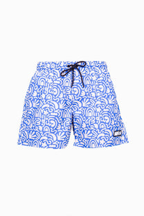 Costume da bagno uomo Serna con stampa grafica blu