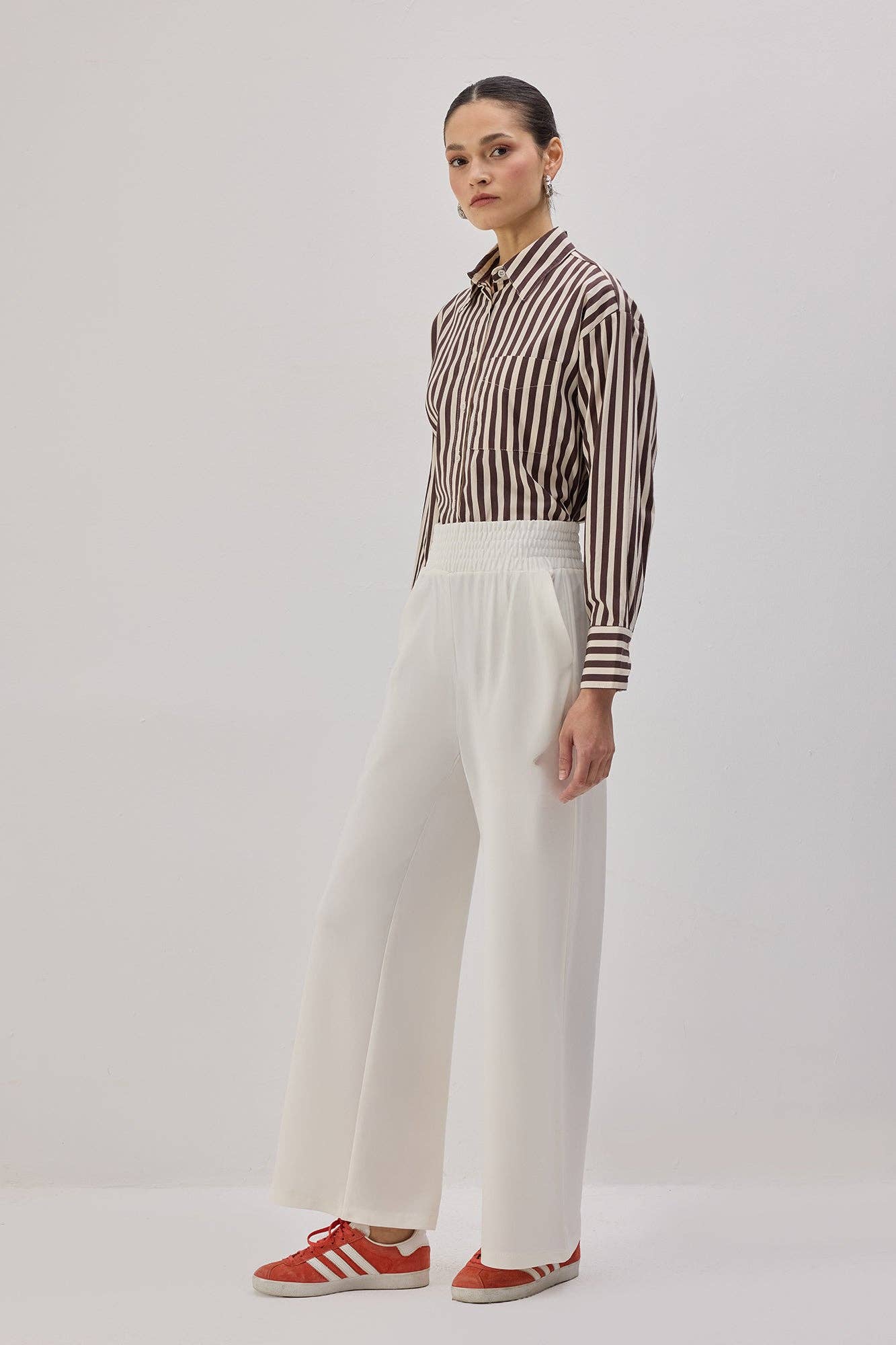 Pantaloni Scuba a Vita Elasticizzata