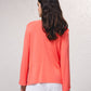 Giacca in maglia color block con scollo a V
