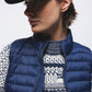 Gilet Trapuntato Essenziale con Collo Alto