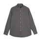 Camicia in lino e cotone grigio antracite