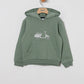 Maglione quarter zip in cotone organico blu Tidepool