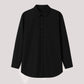 Camicia oversize nera dalla vestibilità comoda