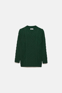 Maglione a maglia strutturata