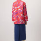 Cappotto fantasia con nodo frontale