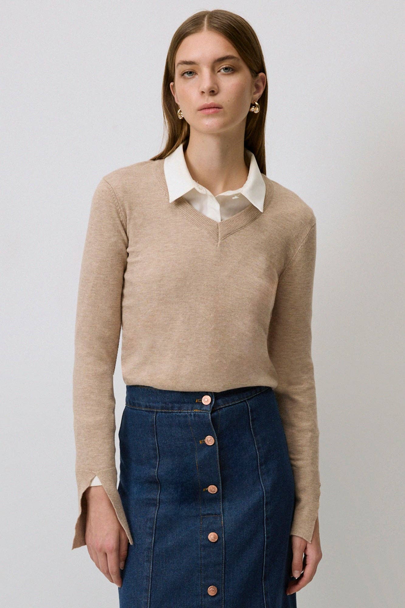 Blusa basic in maglia morbida