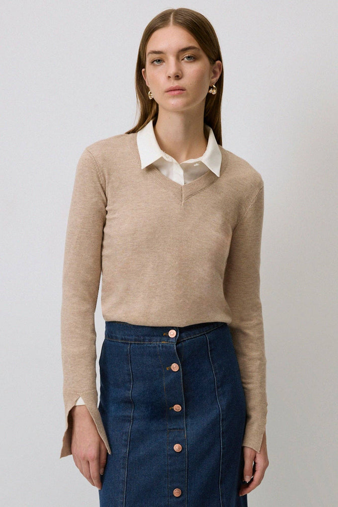 Blusa basic in maglia morbida