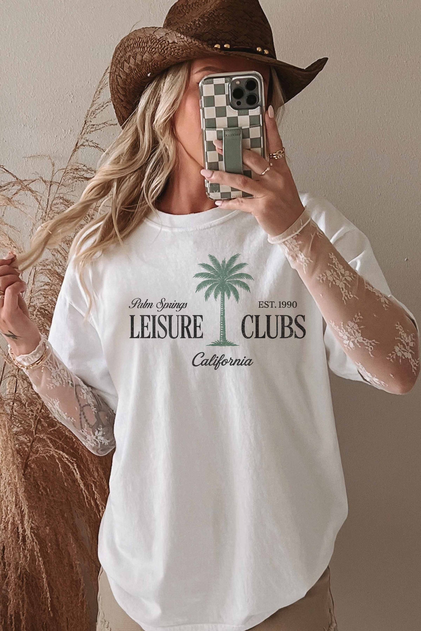T-shirt oversize grafica Leisure Clubs