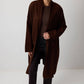 Cardigan oversize in maglia con tasca