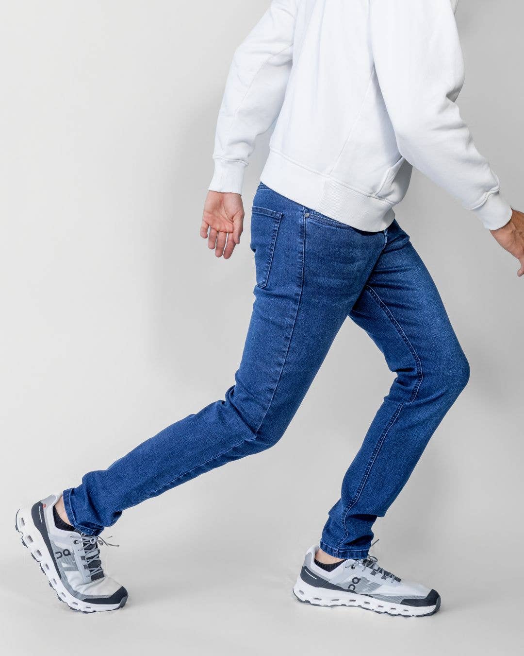 Jeans blu elasticizzati da uomo Dante