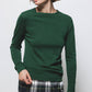 Maglione in maglia rasata con girocollo