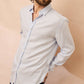 Camicia button-down Valencia a righe azzurre da uomo
