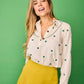 Camicia Bellota Ricamata con Trifogli