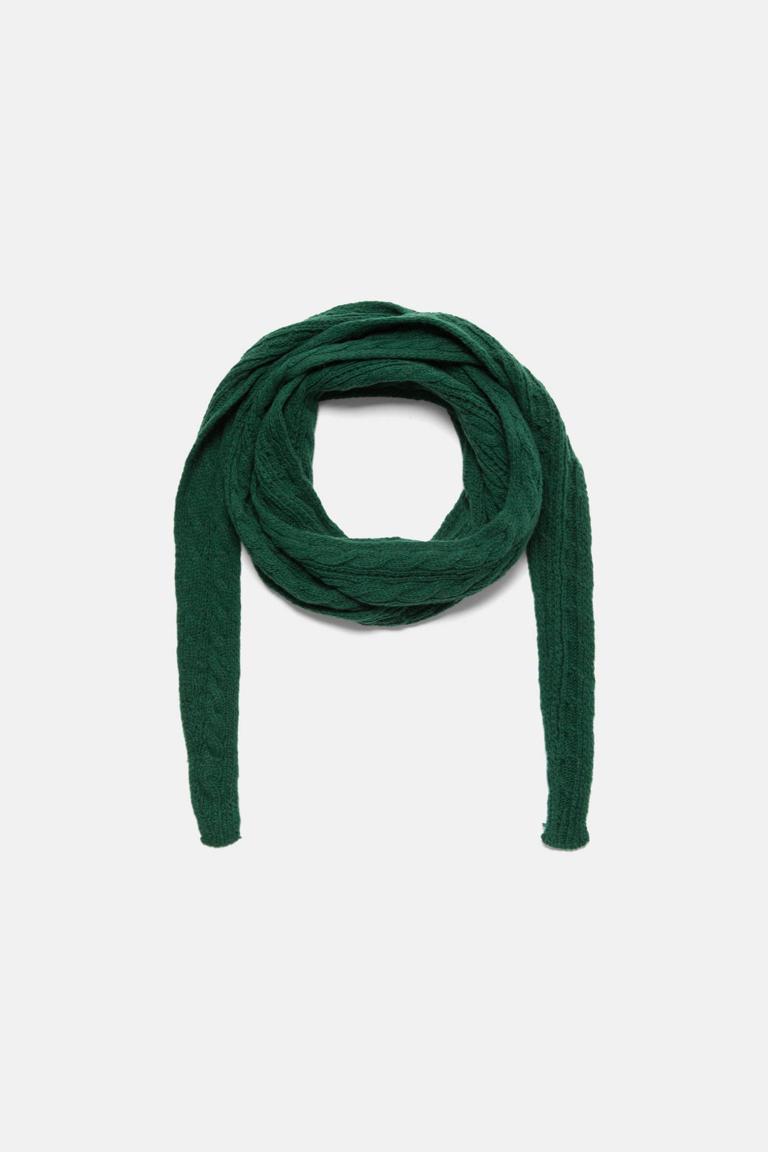 Sciarpa in maglia a trecce