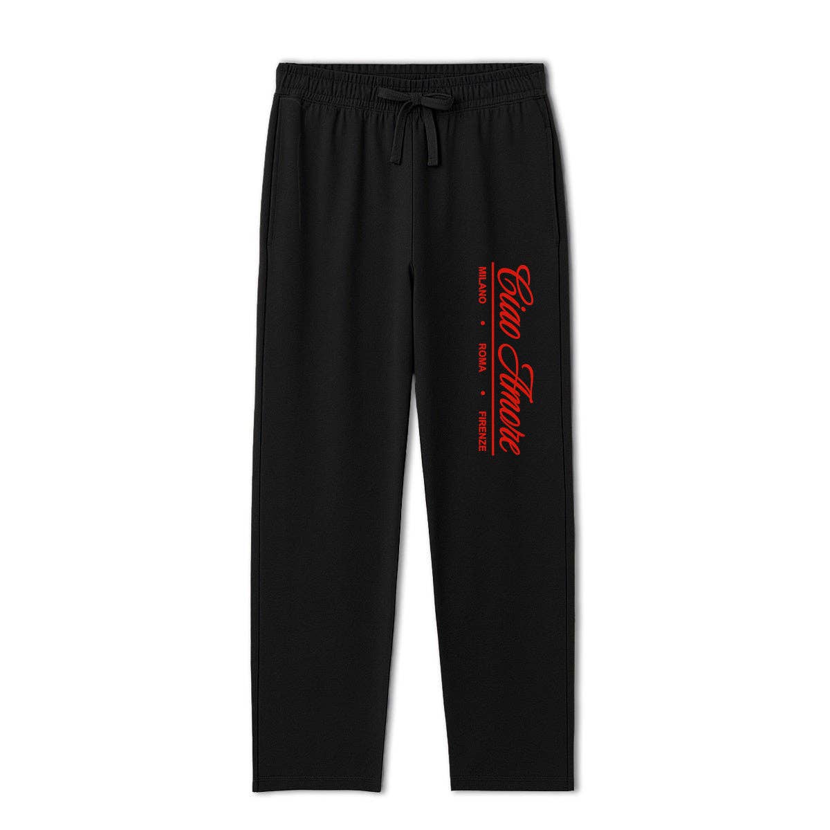 Pantaloni jogger unisex in cotone biologico "Ciao Amore"