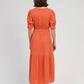 Vestito midi Odouma terracotta