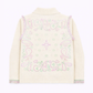 Gilet Nisani vaniglia con frange e ricami