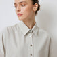 Camicia melange con frange