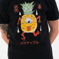 T-shirt Yokai Pineapple con grafica giapponese vintage