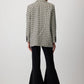 Blazer oversize ecru con motivo Lock