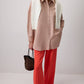 Camicia oversize morbida beige