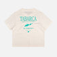 T-shirt donna pigmentata Tabarca in cotone organico bianco schiuma