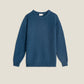 Maglione in maglia blu scuro in cotone biologico