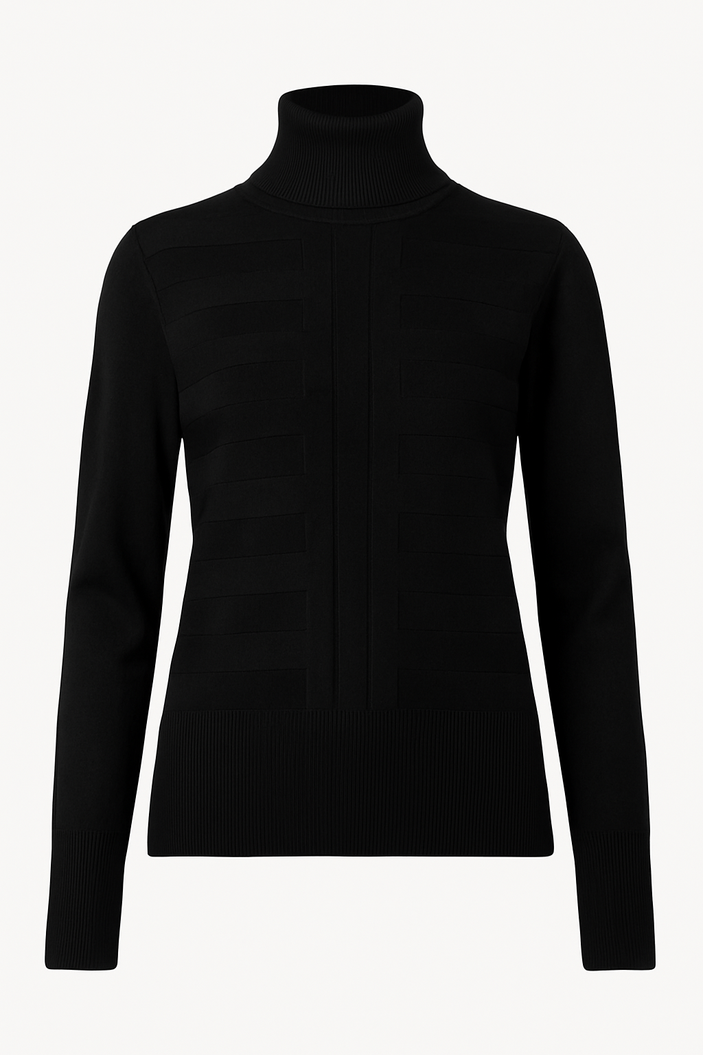 Maglia dolcevita testurizzata da donna