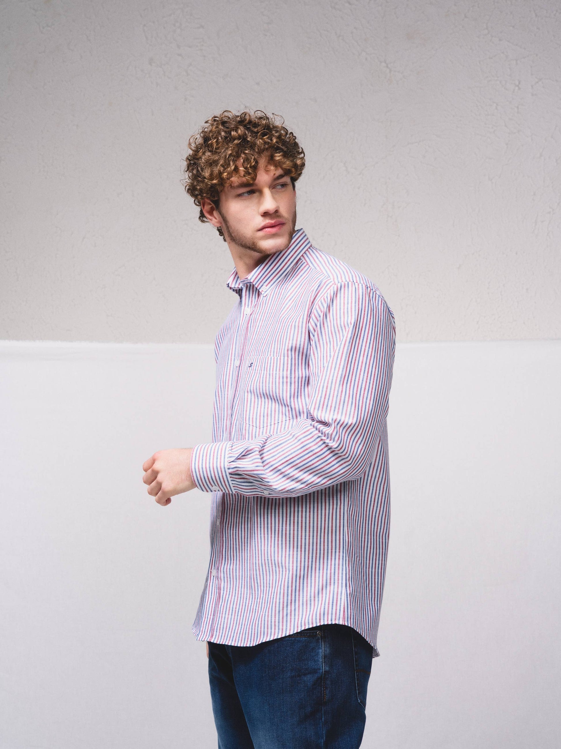 Camicia a righe regular fit