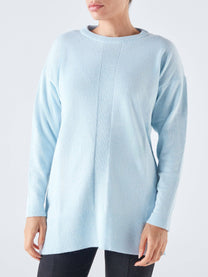 Maglia lunga a girocollo Nervo in misto lana e cashmere